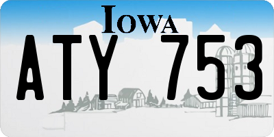 IA license plate ATY753