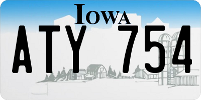IA license plate ATY754