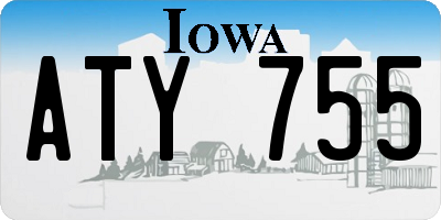 IA license plate ATY755