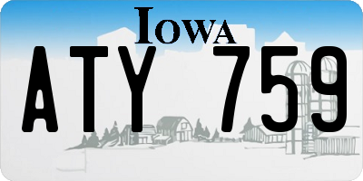 IA license plate ATY759