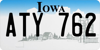 IA license plate ATY762