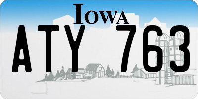 IA license plate ATY763