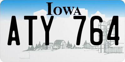IA license plate ATY764