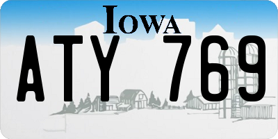 IA license plate ATY769