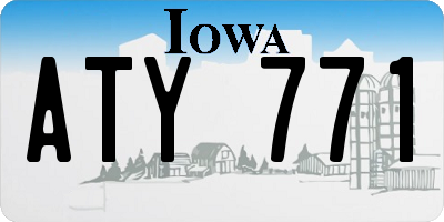 IA license plate ATY771