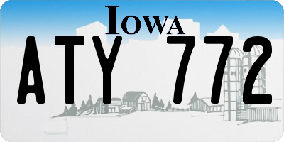 IA license plate ATY772
