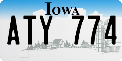 IA license plate ATY774