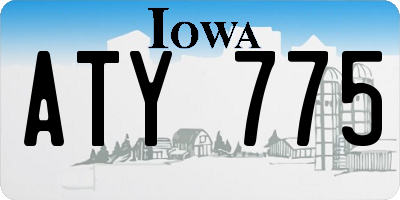 IA license plate ATY775