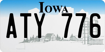 IA license plate ATY776