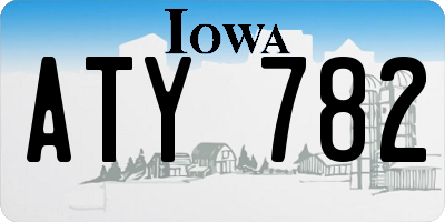 IA license plate ATY782