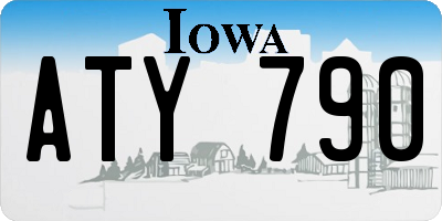 IA license plate ATY790