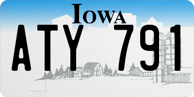IA license plate ATY791