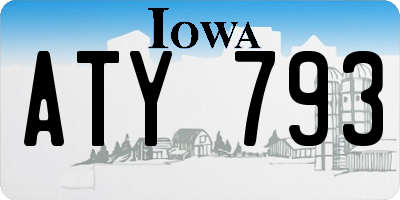IA license plate ATY793