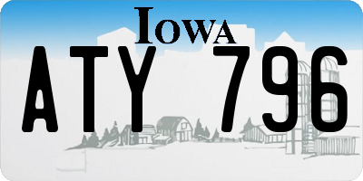 IA license plate ATY796