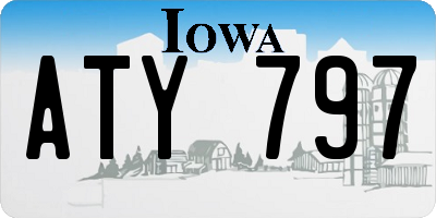 IA license plate ATY797
