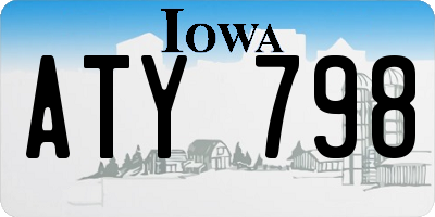 IA license plate ATY798