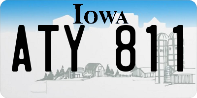 IA license plate ATY811