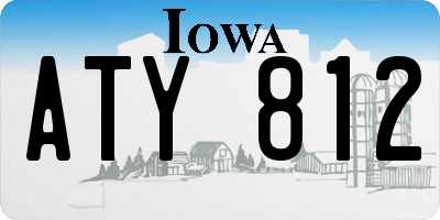 IA license plate ATY812