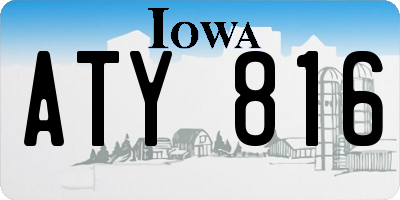 IA license plate ATY816