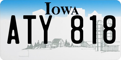 IA license plate ATY818