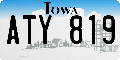 IA license plate ATY819