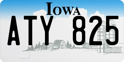 IA license plate ATY825