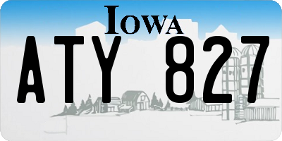 IA license plate ATY827
