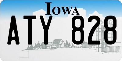 IA license plate ATY828