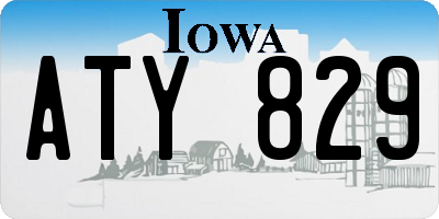 IA license plate ATY829