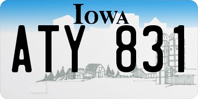 IA license plate ATY831