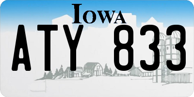 IA license plate ATY833