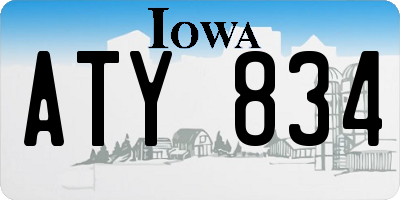 IA license plate ATY834