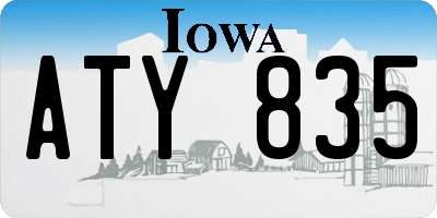 IA license plate ATY835
