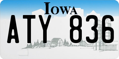 IA license plate ATY836