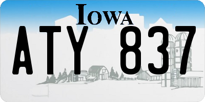 IA license plate ATY837