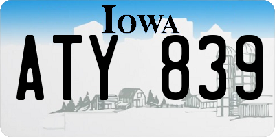 IA license plate ATY839