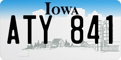 IA license plate ATY841