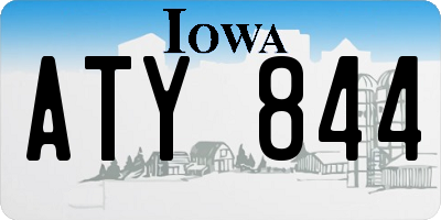 IA license plate ATY844