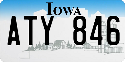 IA license plate ATY846