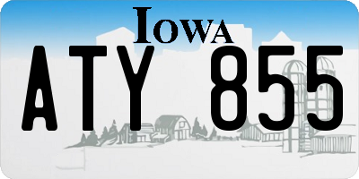 IA license plate ATY855
