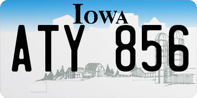 IA license plate ATY856