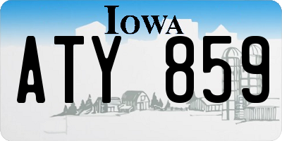 IA license plate ATY859