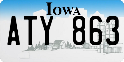 IA license plate ATY863