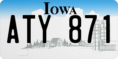 IA license plate ATY871