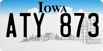 IA license plate ATY873