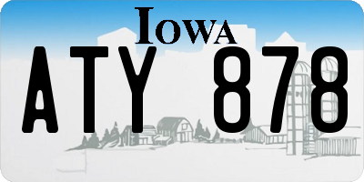 IA license plate ATY878