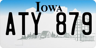 IA license plate ATY879