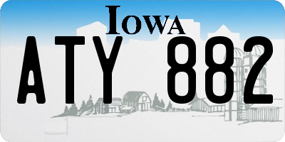 IA license plate ATY882