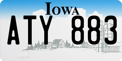 IA license plate ATY883
