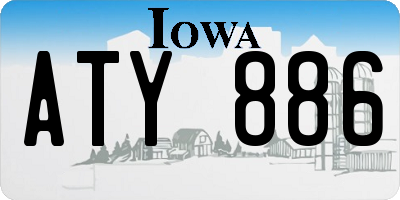 IA license plate ATY886